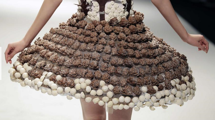Chocolate Pizza Dress at Beirut Cooking Festival.PNG